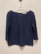 Top 3 4 Sleeve By Loft In Navy, Size: M For Sale