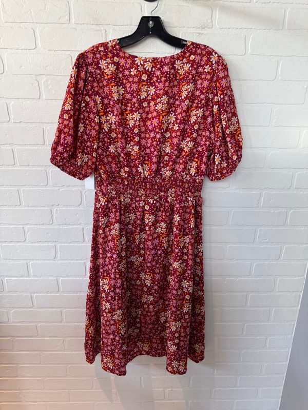 Dress Casual Short By Draper James Rsvp In Red & Yellow, Size: Xl Hot on Sale