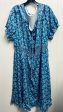 Dress Casual Maxi By Clothes Mentor In Blue & White, Size: 2x For Discount