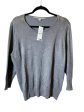 Sweater By Valerie Stevens In Grey, Size: Xl Online now