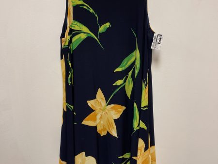 Dress Casual Short By Anne Klein In Blue & Yellow, Size: L Sale