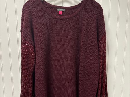 Sweater By Vince Camuto In Maroon, Size: L Supply