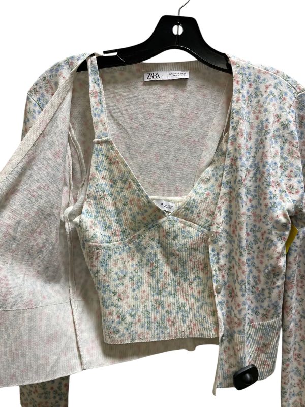 Sweater 2pc By Zara In Floral Print, Size: S Cheap