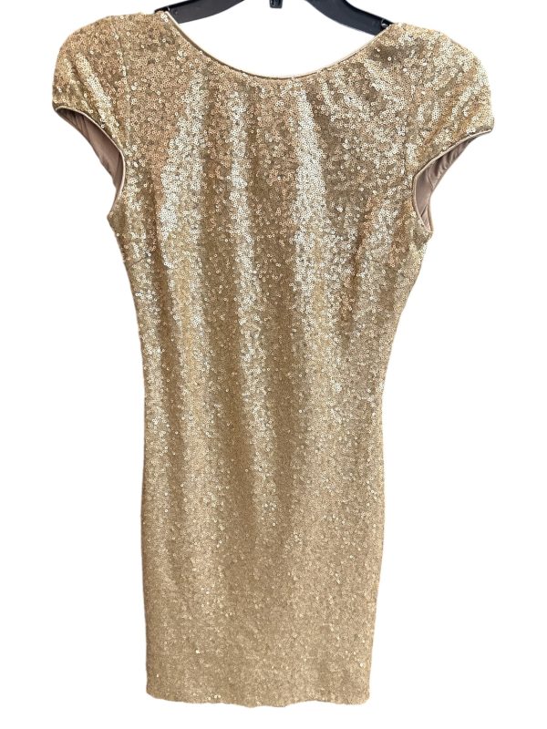 Dress Casual Midi By Dress The Population In Gold, Size: S Sale