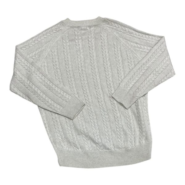 Sweater By Athleta In Silver & White, Size: M Online Sale