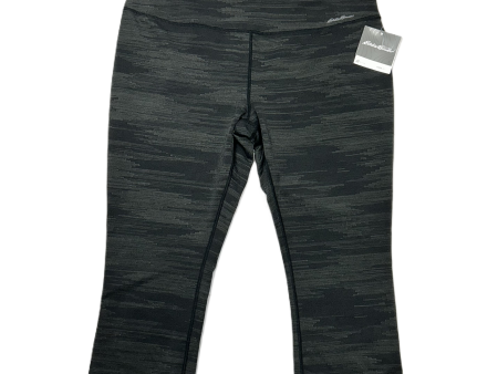 Athletic Leggings Capris By Eddie Bauer In Grey, Size: Xl Online now