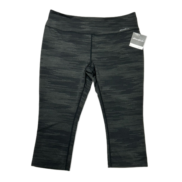 Athletic Leggings Capris By Eddie Bauer In Grey, Size: Xl Online now