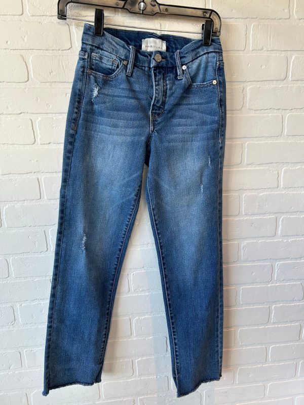 Jeans Straight By Habitual In Blue Denim, Size: 0 Fashion