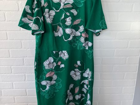 Dress Work By Liz Claiborne In Green & Pink, Size: 1x on Sale