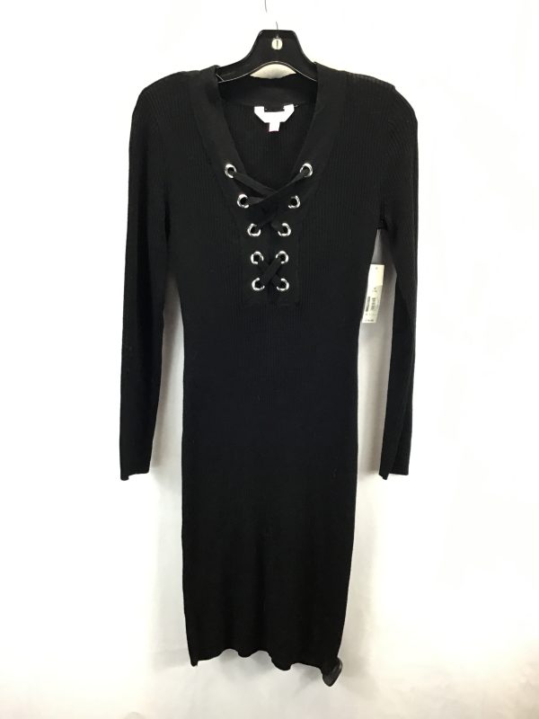 Dress Casual Midi By No Boundaries In Black, Size: M Hot on Sale