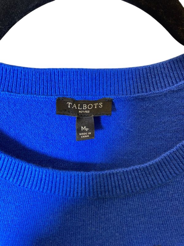 Sweater By Talbots In Blue & Grey, Size: Mp For Discount