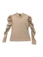 Top Long Sleeve Basic By Shein In Tan, Size: M Hot on Sale