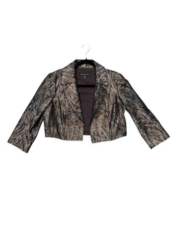 Blazer By Carmen By Carmen Marc Valvo In Bronze, Size: L Fashion