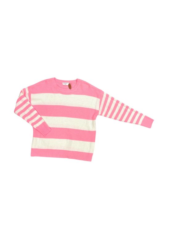 Sweater By Zenana Outfitters In Striped Pattern, Size: Xl Online now