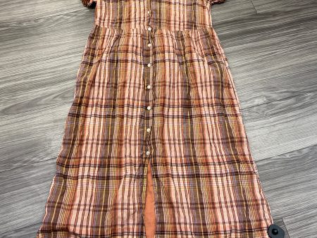 Dress Casual Midi By Free Assembly In Plaid Pattern, Size: S Supply