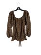 Top 3 4 Sleeve By Clothes Mentor In Animal Print, Size: S For Cheap