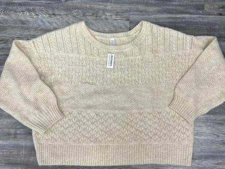 Sweater By Old Navy In Cream, Size: Xxl For Discount