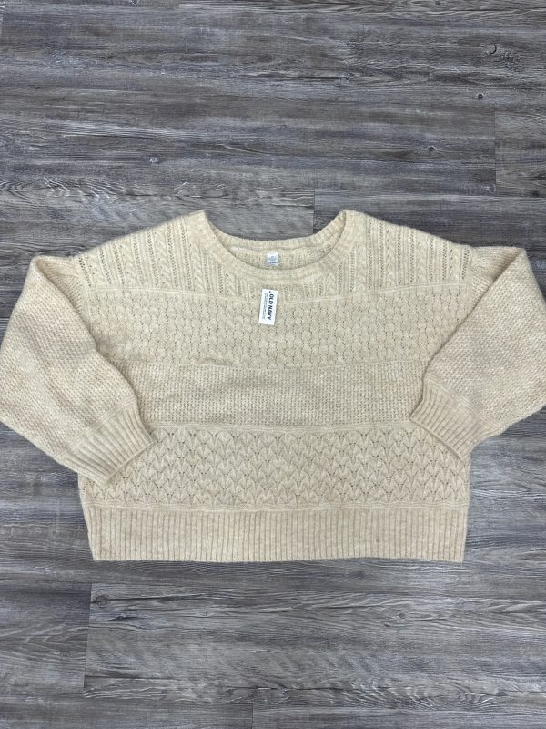 Sweater By Old Navy In Cream, Size: Xxl For Discount