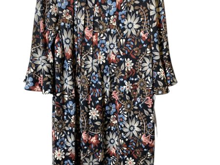 Dress Sweater By Perceptions In Floral Print, Size: L Cheap