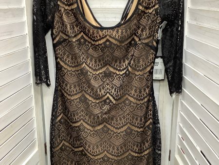 Dress Casual Midi By Guess In Black, Size: 6 Cheap