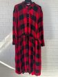 Dress Casual Maxi By Maurices In Black & Red, Size: 3x Fashion