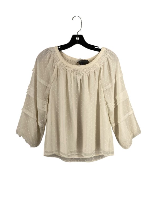 Top 3 4 Sleeve By Loft In Cream, Size: Xs For Discount