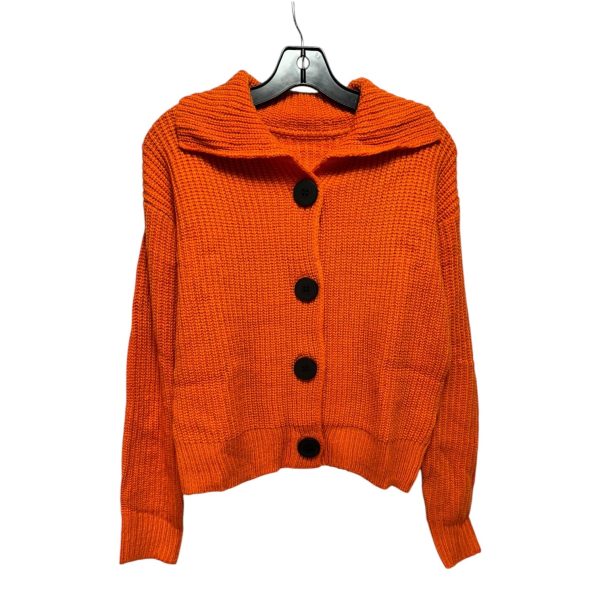 Button Sweater Unbranded In Orange, Size: M on Sale