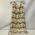 Dress Casual Midi By Clothes Mentor In Cream & Green, Size: 12 For Discount