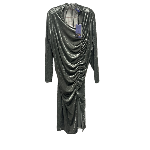 Dress Party Midi By Future collective In Grey, Size: 3x Fashion