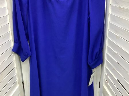 Dress Casual Midi By Clothes Mentor In Blue, Size: M For Sale