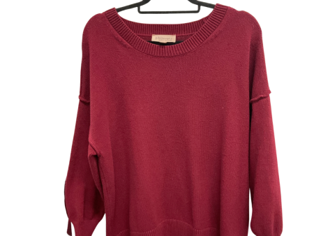 Sweater By Philosophy In Maroon, Size: 2x Sale