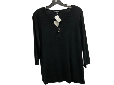 Top 3 4 Sleeve By Cable And Gauge In Black, Size: L Online Sale