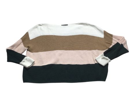 Sweater By French Connection In Brown & White, Size: Xs For Sale