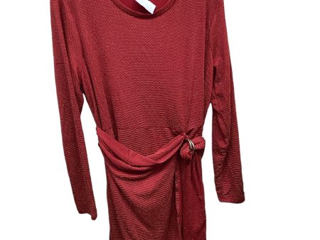 Dress Party Short By Michael By Michael Kors In Gold & Red, Size: Xl Supply