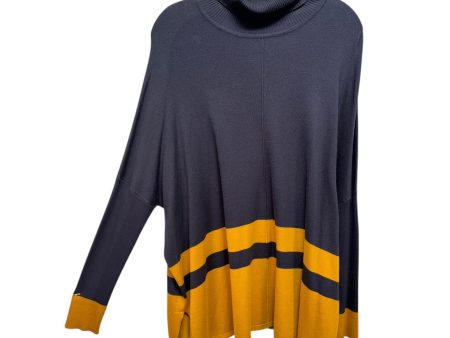 Sweater By Jones New York In Grey & Yellow, Size: M Online Hot Sale