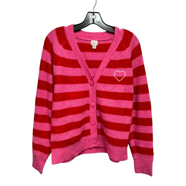 Heart Sweater By A New Day In Striped Pattern, Size: M on Sale